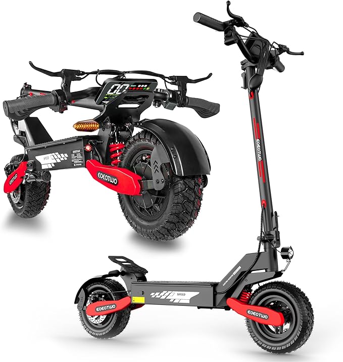 Electric Scooter for Adults, 1200W Peak Motor Fast E Scooter, Foldable